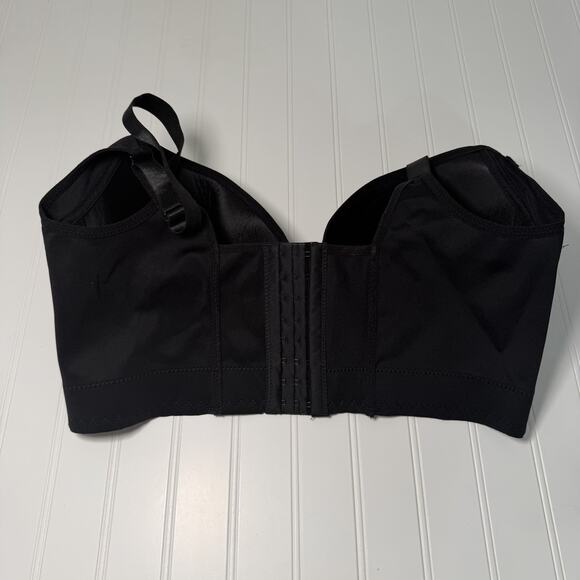 Unbranded Bra Size 42/95F Black Wide Back Band Padded Underwire - Picture 2 of 4